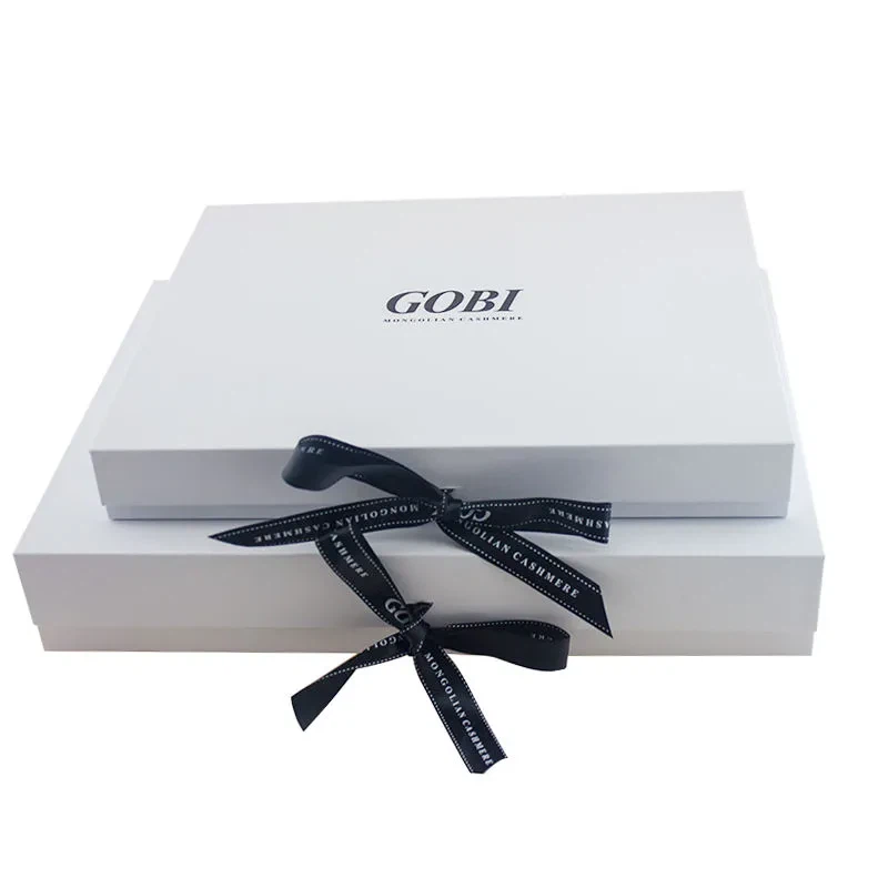 Clamshell Gift Box Custom Luxury Gobi mayetik kado bwat pou anbalaj